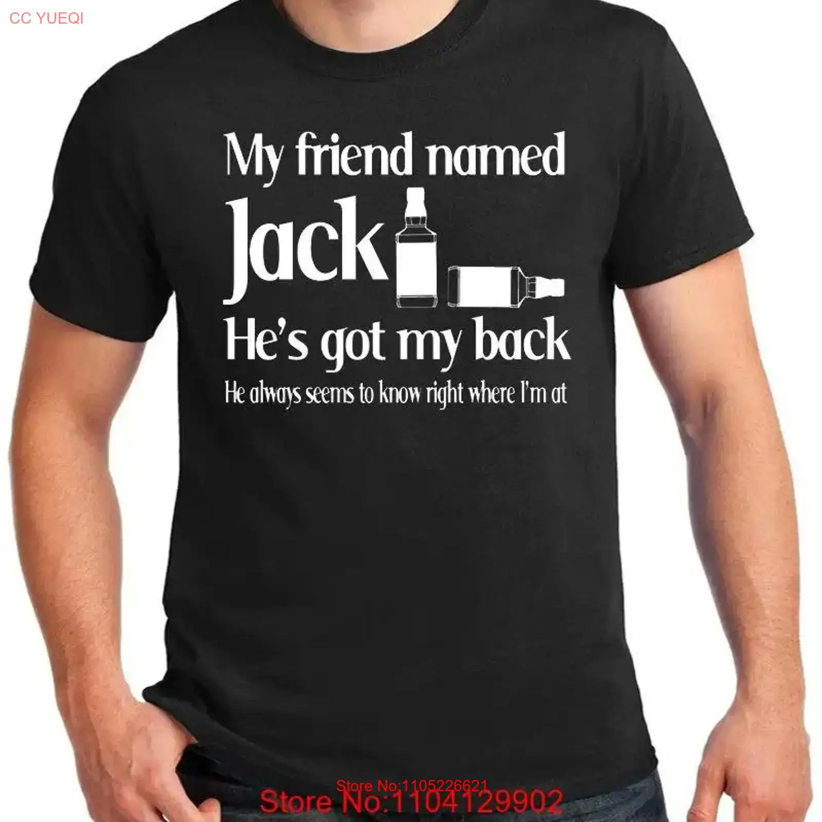 Beer And Wine Quote - T-shirt con testo di canzone per