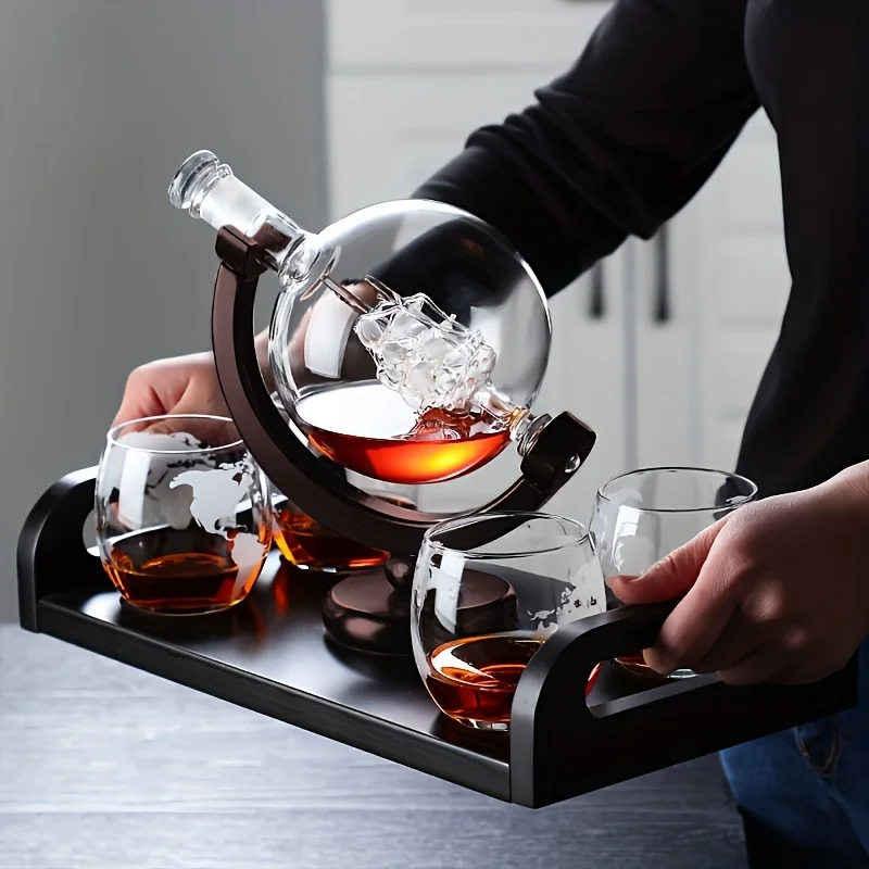 Whiskey Stone Set - Decanter per whisky a forma di
