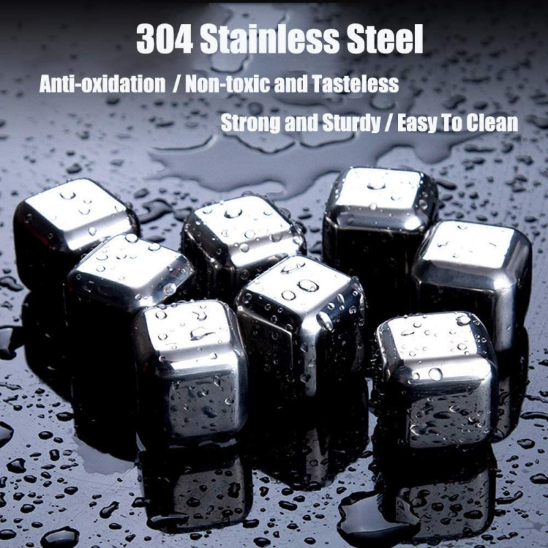 Whiskey Stone Set - Cubo di ghiaccio ghiacciato rapido in