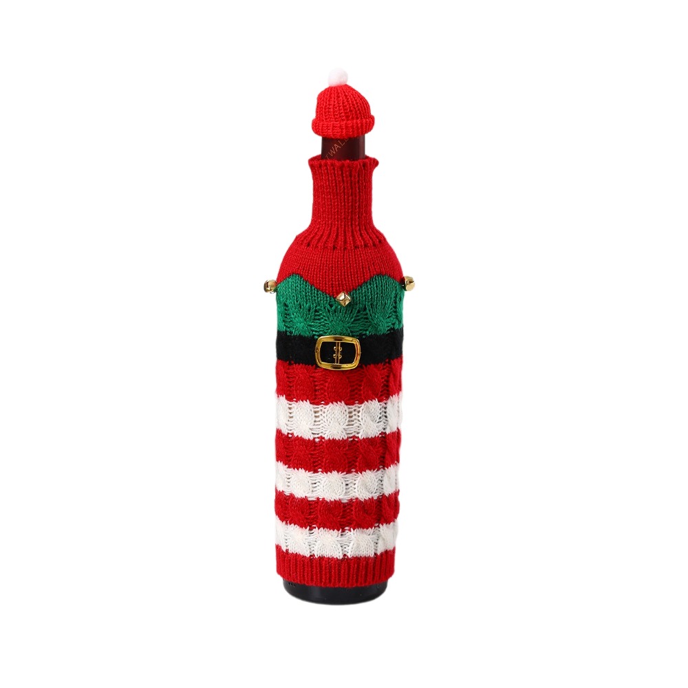 Wine Beer Hat - Copribottiglia in maglia con mini cappello