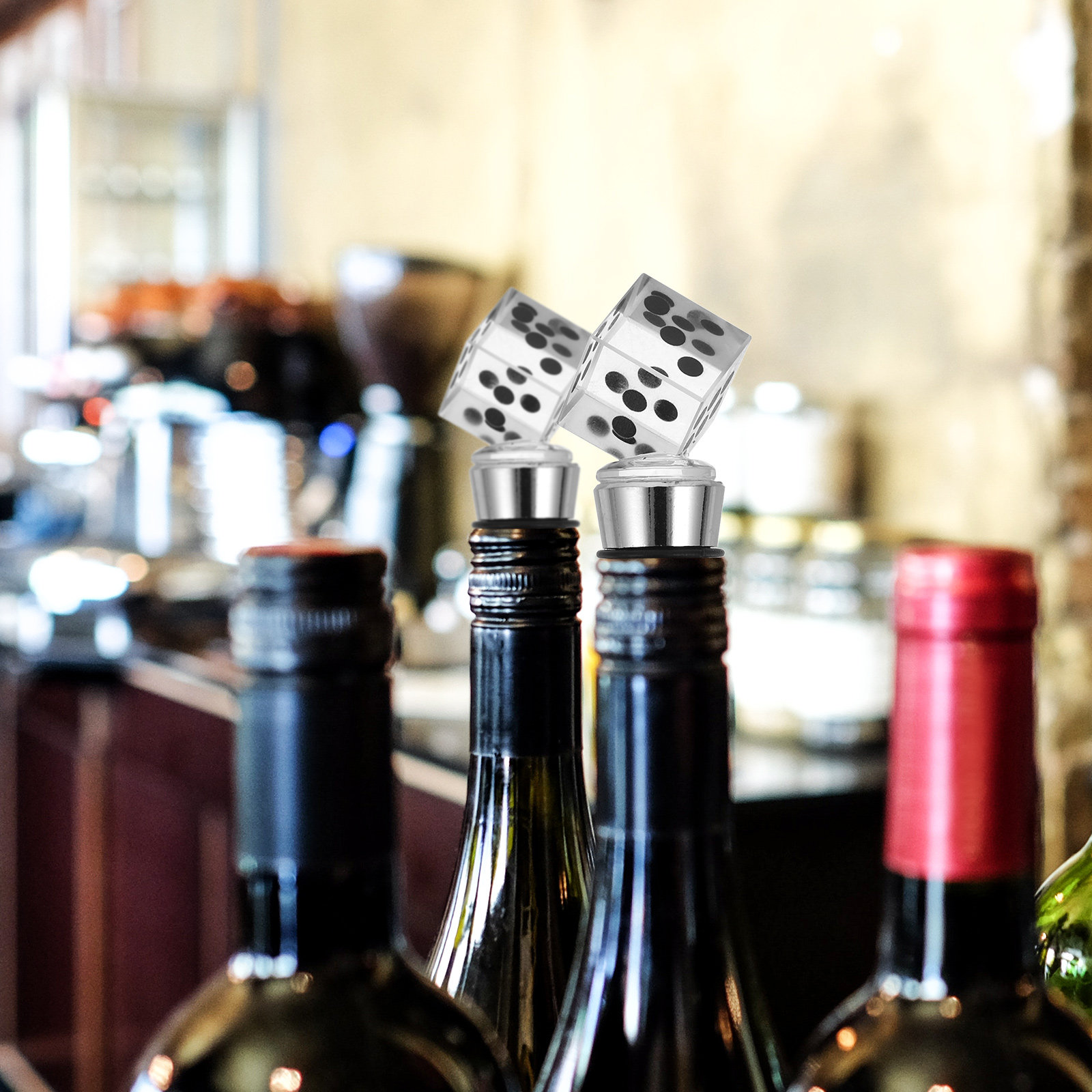 Wine Bottle Size - Tappo per Bottiglia di Vino Trasparente,