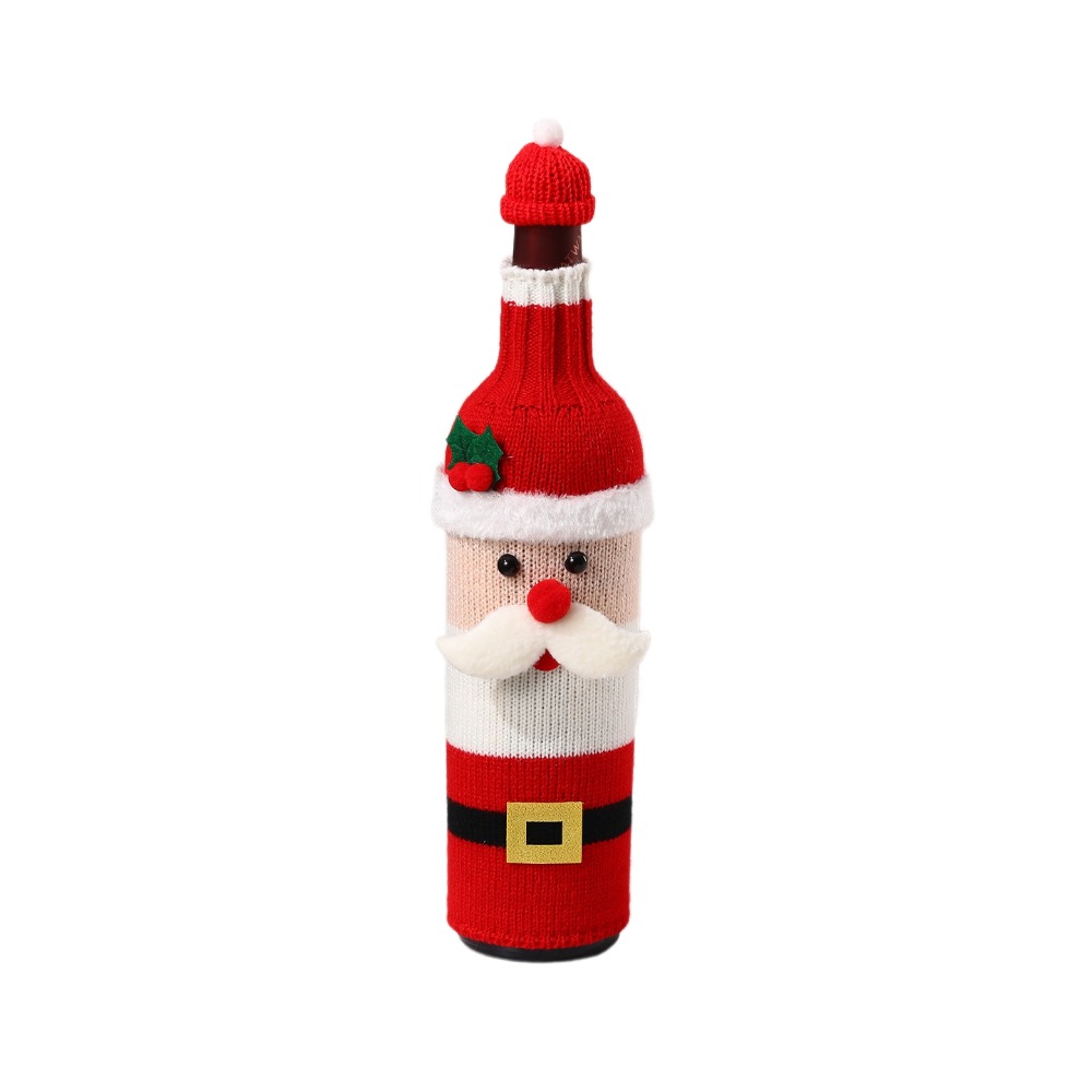 Wine Beer Hat - Copribottiglia in maglia con mini cappello