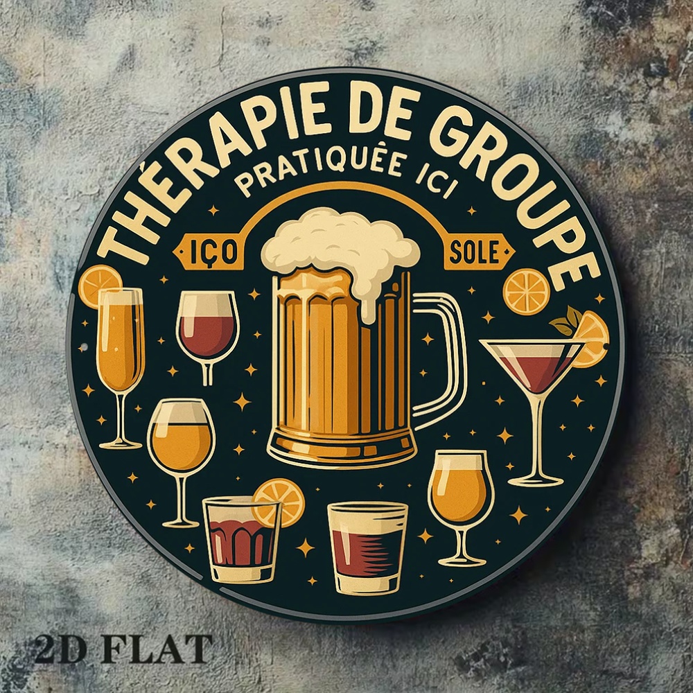 Targa in Metallo Vintage 2D Ro - Beer And Wine Quote recensione e prezzo