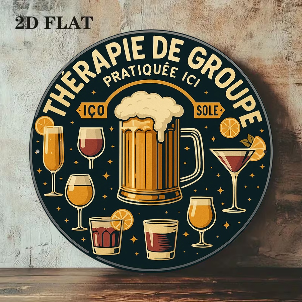 Targa in Metallo Vintage 2D Ro - Beer And Wine Quote recensione e prezzo