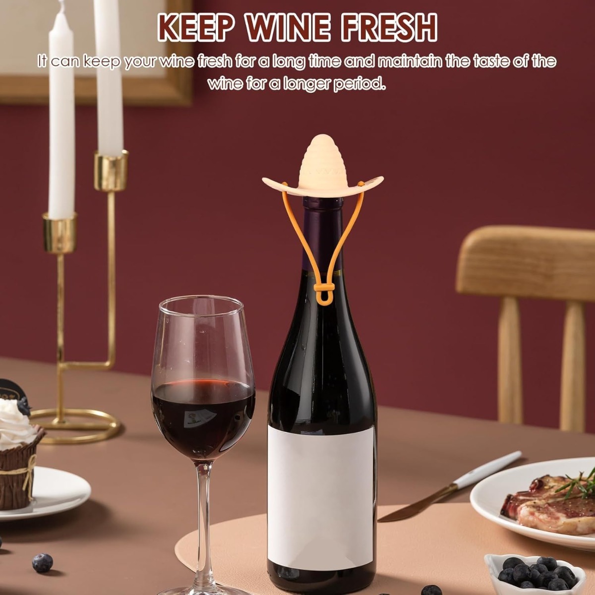 Tappo per Bottiglia di Vino a  - Wine Beer Hat recensione e prezzo