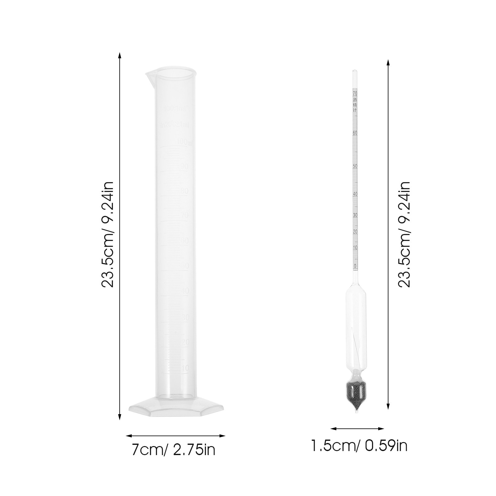 1 Set di Idrometri in Vetro Ri - Wine Beer Cider recensione e prezzo