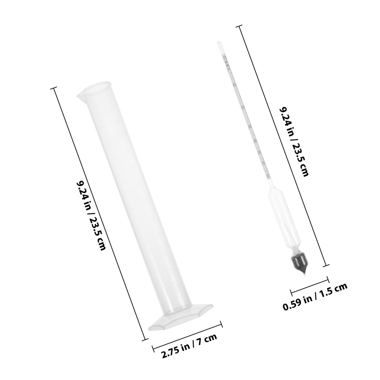1 Set di Idrometri in Vetro Ri - Wine Beer Cider recensione e prezzo