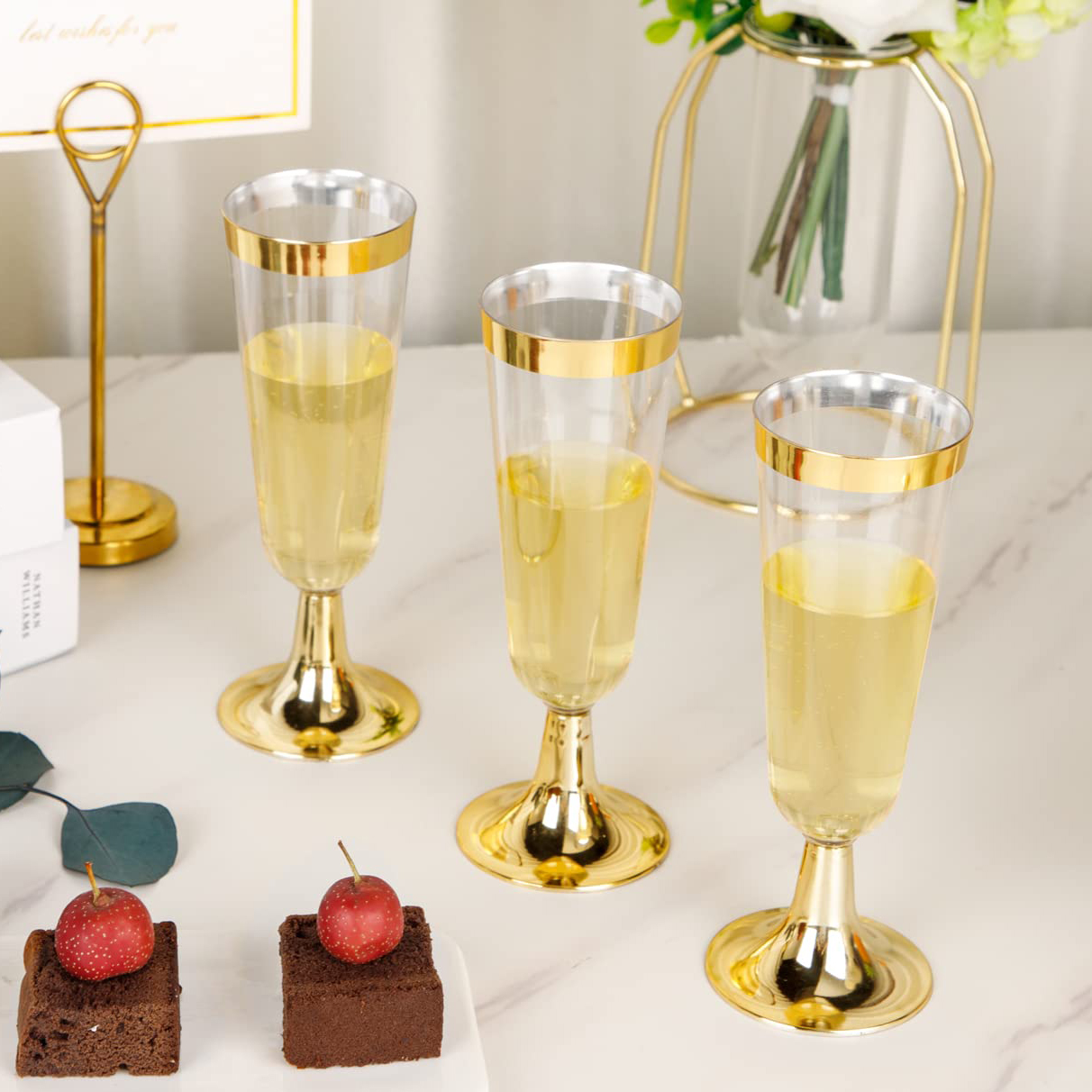 50 pz 5 OZ Usa E Getta Tazza d - Champagne Flute Pair recensione e prezzo