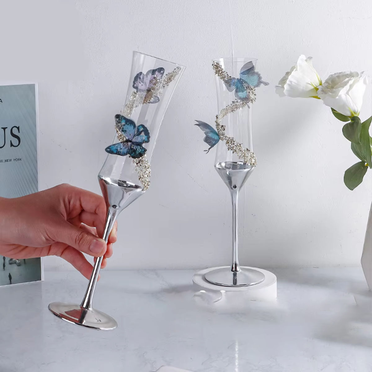 Farfalla Bicchiere da champagn - Champagne Flute Pair recensione e prezzo