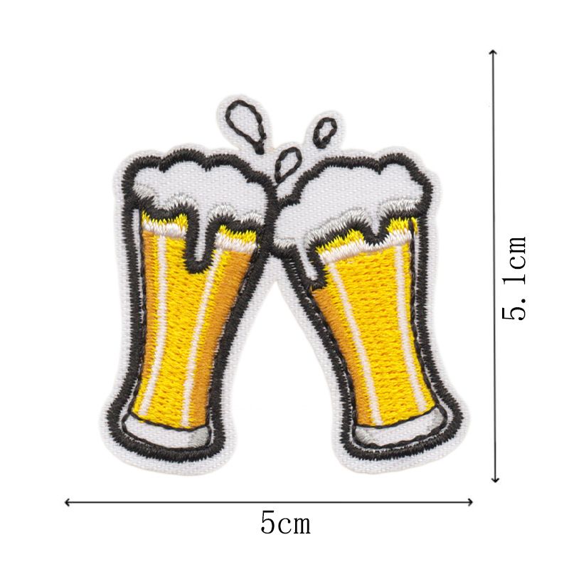 Patch Ricamato Creativo a Tema - Wine Beer Hat recensione e prezzo
