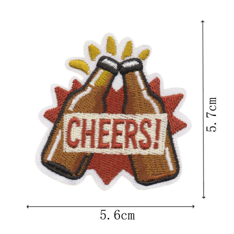 Patch Ricamato Creativo a Tema - Wine Beer Hat recensione e prezzo